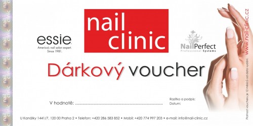 voucher, poukaz, darkovy poukaz essie, nailclinic